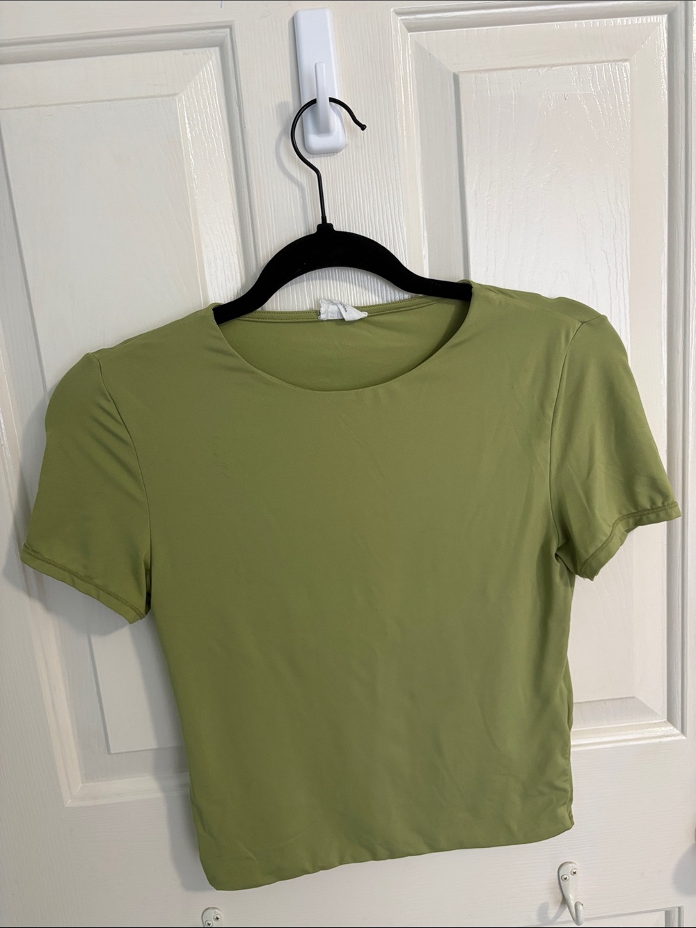 Cotton On Olive Green Crop Tee small